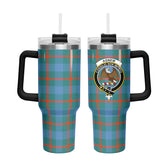 Agnew Ancient Tartan Crest 40 oz Insulated Tumbler with Handle